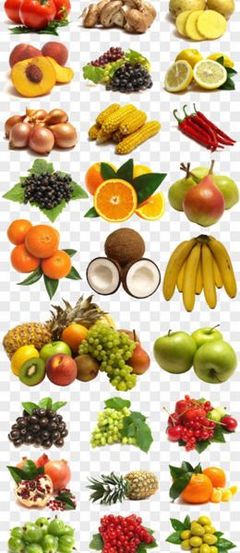 新鲜多彩的水果蔬菜大集合