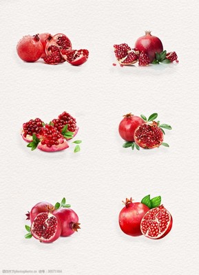 拨开的石榴 自然馈赠的色彩盛宴